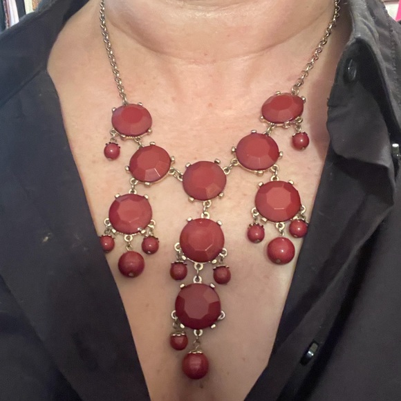 Ruby Statement Necklace - Picture 2 of 7